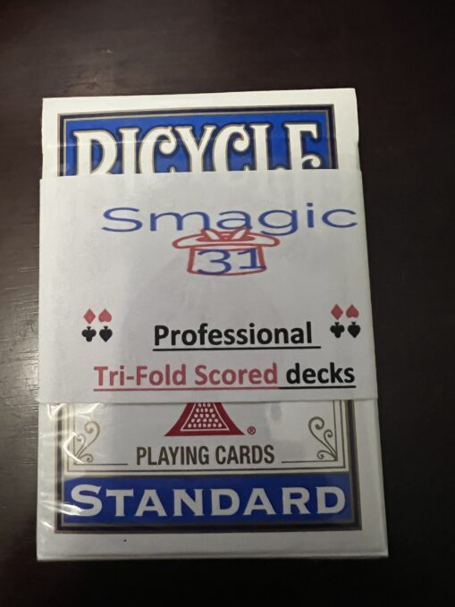 Tri-Fold Scored Deck Blue